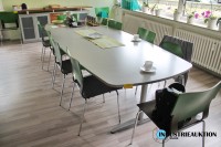 Konferenztisch grau 2-teilig