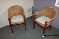 Schalenstühle: Korbeflecht 2 St.