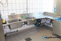 Zulauftisch f&uuml;r Sp&uuml;lmaschine mit 2 Becken &aacute; 75 l