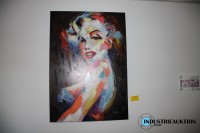 Wandbilder; fragmentiertes Frauenportrait