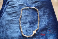 Perlenkette (Echtheit n. geprüft) Länge ca. 44 cm