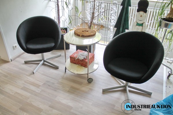 Bild Besucherstühle 2 St. Stoff schwarz