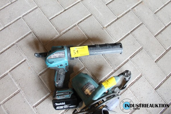 Akku-Auspresspistole MAKITA und Diamantschneider 4100KB