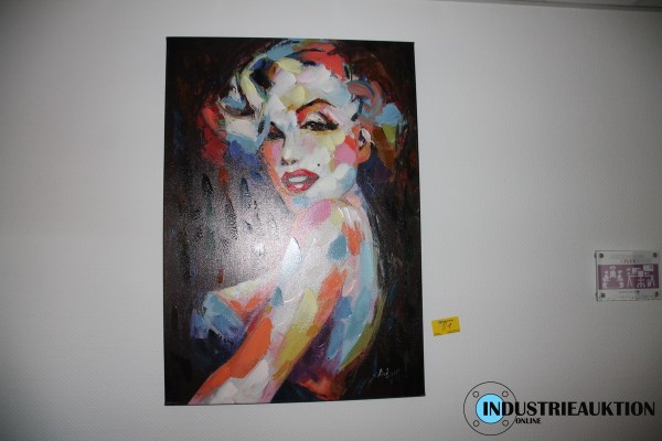 Wandbilder; fragmentiertes Frauenportrait