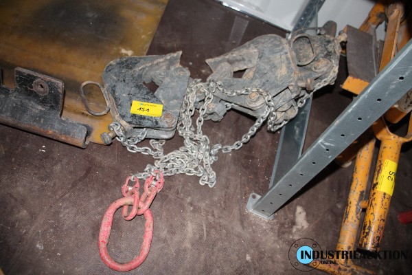 Bild 3-Strang Anschlagkette mit Plattengreifern