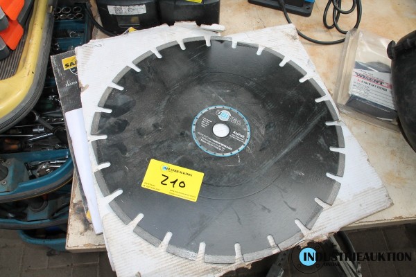 Trennscheiben ø 400 mm für Asphalt und 250 mm