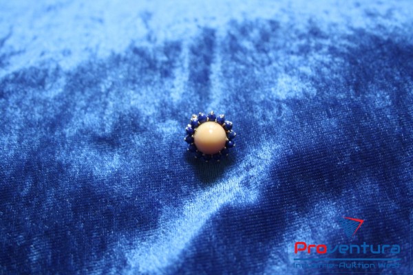 Bild Ohrclipstecker Engelshautkorall-Cabochon