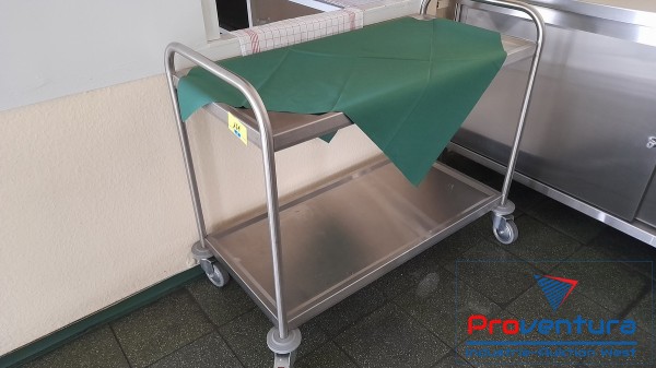 Bild Servierwagen Edelstahl