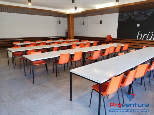 Einrichtung Kantine: ca. 35 Tische