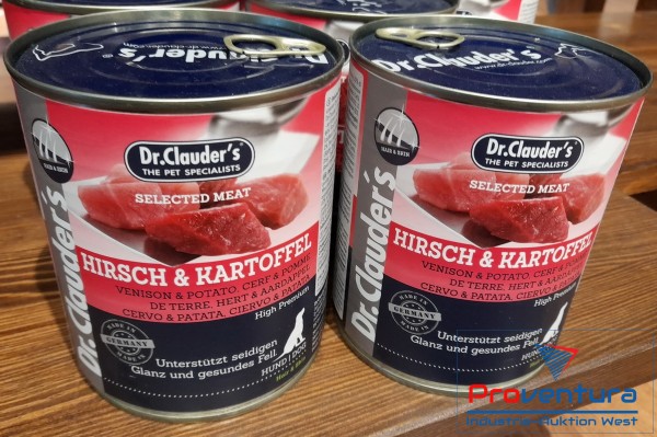 Bild Hundefutter Dr. CLAUDERS 15x Hirsch u. Kartoffel á 800 g