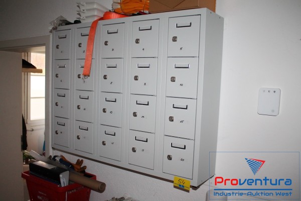 Bild Schließfachschrank; mit 20 Fächern