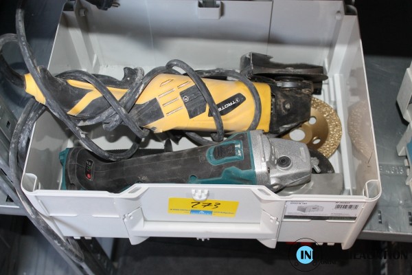 Bild Akku-Winkelschleifer u. Winkelschleifer von TROTEC