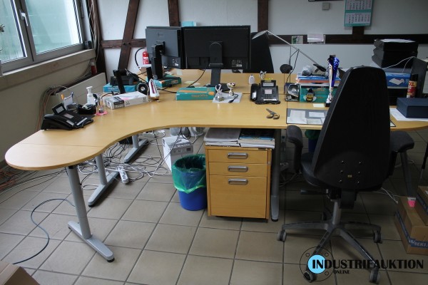 Schreibtischwinkelkombination; 4 St.