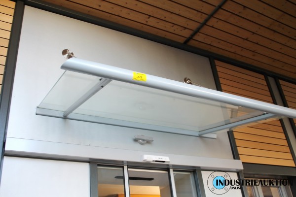 Glasvordach Breite ca. 190x100 cm