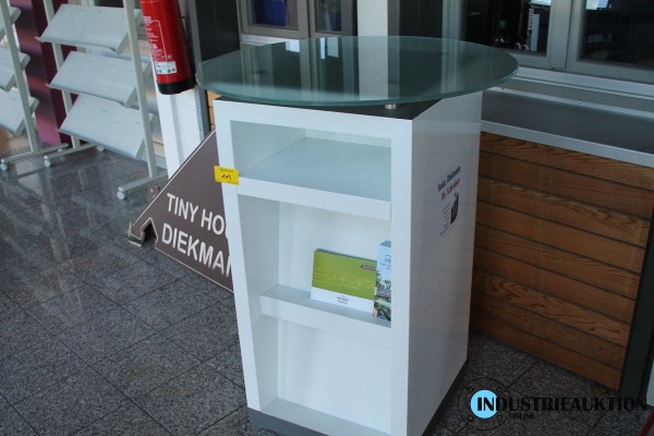 Bild Stehtisch mit Glasplatte