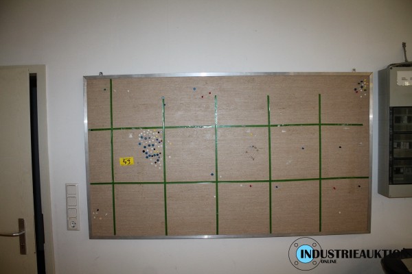 Bild Pinnwand mit Aluminiumrahmen